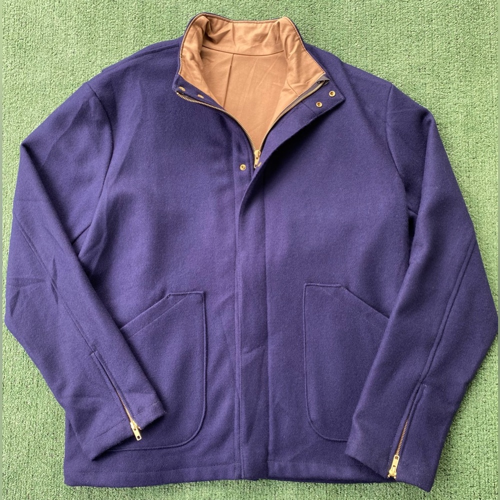 Rare Ship John Wool Full Zip Lined Heavyweight Jacket Men’s 2XL Long Limited Run